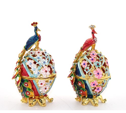 Swarovski Taşlı Tavuskuşu Yumurta Swarovski Taşlı Tavuskuşu Yumurta