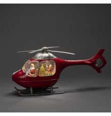 Helikopter Tasarımlı Işıklı Müzikli Kar Küresi