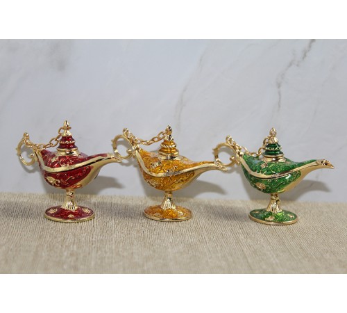 Swarovski Taşlı Minik Figür - Alaaddin'in Lambası Swarovski Taşlı Minik Figür - Alaaddin'in Lambası