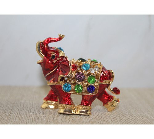Swarovski Taşlı Minik Figür - Fil