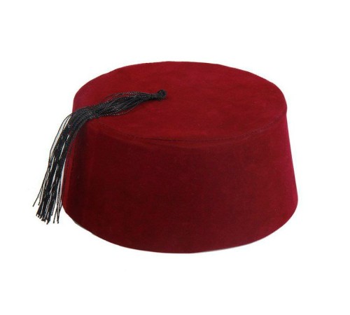 Bordo Renk Osmanlı Fesi 7 No 8-10 Yaş Bordo Renk Osmanlı Fesi 7 No 8-10 Yaş