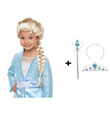 Karlar Ülkesi Frozen Elsa Kostüm Seti Çocuk Boy