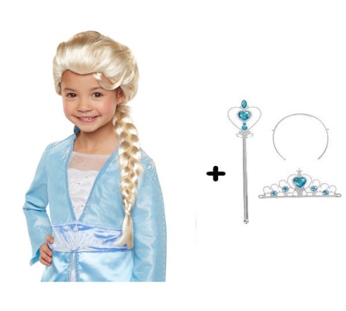 Karlar Ülkesi Frozen Elsa Kostüm Seti Çocuk Boy Karlar Ülkesi Frozen Elsa Kostüm Seti Çocuk Boy