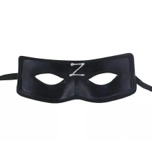 Zorro Maskesi Z Baskılı Lastikli