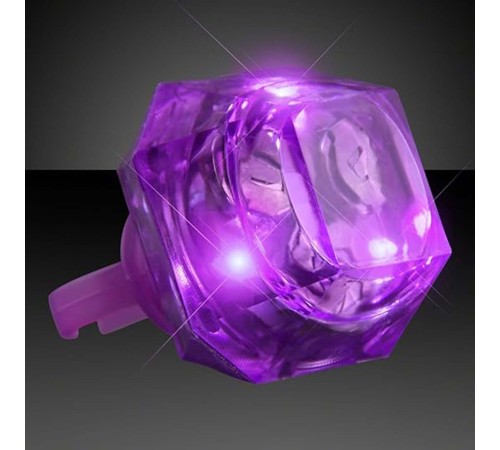 Kristal Tasarımlı Led Işıklı Mor Yüzük Kristal Tasarımlı Led Işıklı Mor Yüzük