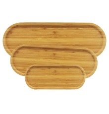 3'lü Oval Sunum Tabağı Seti