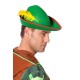 Yeşil Renk Robin Hood Şapkası Sarı Tüylü