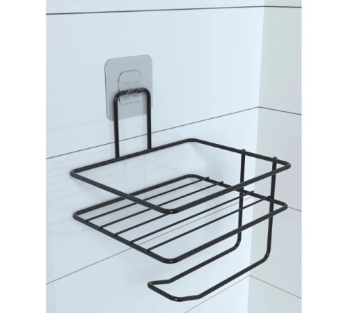 Pratik Yapışkanlı Metal Tuvalet Kağıdı Tutucu Pratik Yapışkanlı Metal Tuvalet Kağıdı Tutucu
