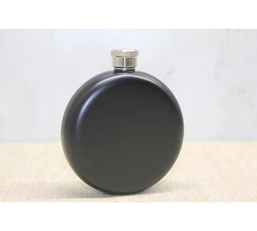 Yuvarlak Tekli Matara 5 Oz Siyah Yuvarlak Tekli Matara 5 Oz Siyah