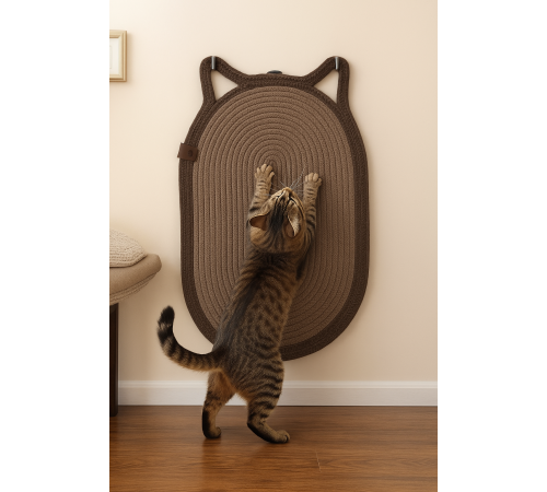 Mikopet Dekoratif Kedi Kulaklı Tırmalama Paspası Mikopet Dekoratif Kedi Kulaklı Tırmalama Paspası
