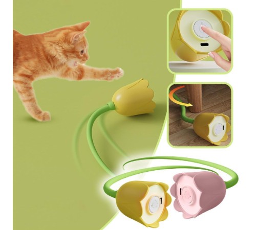 Hareketli Çiçek Kedi Oyuncağı Hareketli Çiçek Kedi Oyuncağı
