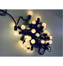5 Metre 28 Mini Top Led Sarı Işık Fişli Siyah Kablo