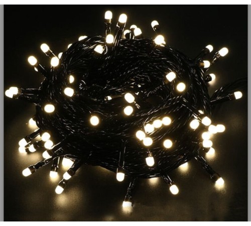 5m Boncuk Lamba Gün Işığı 8 Fonksiyon 100 Led Fişli Siyah Kablo 5m Boncuk Lamba Gün Işığı 8 Fonksiyon 100 Led Fişli Siyah Kablo