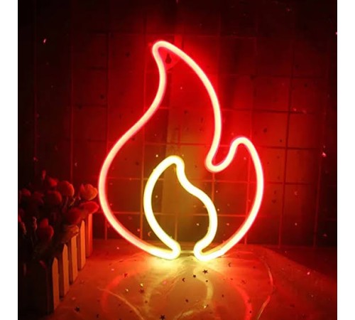 Duvara Asmalı Neon Alev LED Duvara Asmalı Neon Alev LED