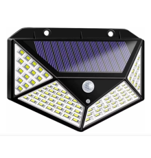 Solar Hareket Sensörlü Duvar Lambası 100 Led