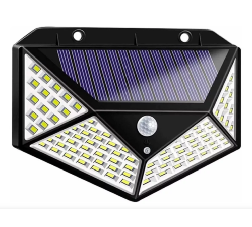 Solar Hareket Sensörlü Duvar Lambası 100 Led Solar Hareket Sensörlü Duvar Lambası 100 Led