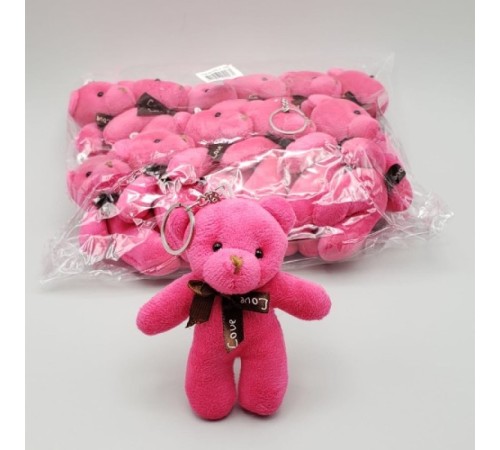 Mini Ayıcık Anahtarlık Pembe Renk Mini Ayıcık Anahtarlık Pembe Renk