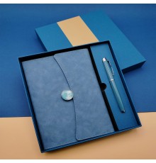 Promosyon Defter Kalem Seti Mavi Renk