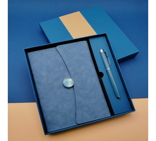 Promosyon Defter Kalem Seti Mavi Renk Promosyon Defter Kalem Seti Mavi Renk