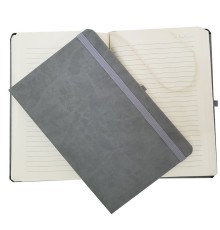 Gri Renk Deri Defter