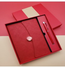 Promosyon Defter Kalem Seti Kırmızı Renk