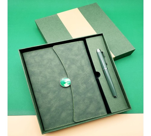 Promosyon Defter Kalem Seti Yeşil Renk Promosyon Defter Kalem Seti Yeşil Renk