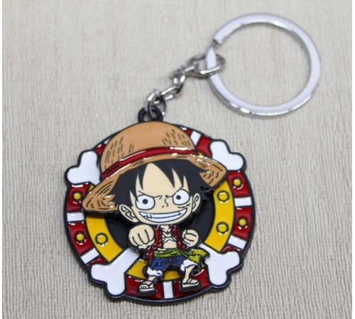 Metal Dönen Luffy Anahtarlık