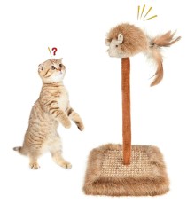 Sesli Oyuncaklı Kedi Tırmalama Tahtası