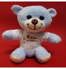 Seni Seviyorum Tişörtlü Peluş Ayıcık