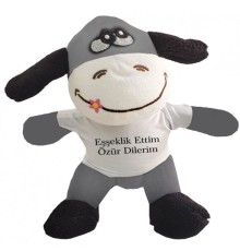 Oyuncak Peluş Eşeklik Ettim Tişörtlü Eşek