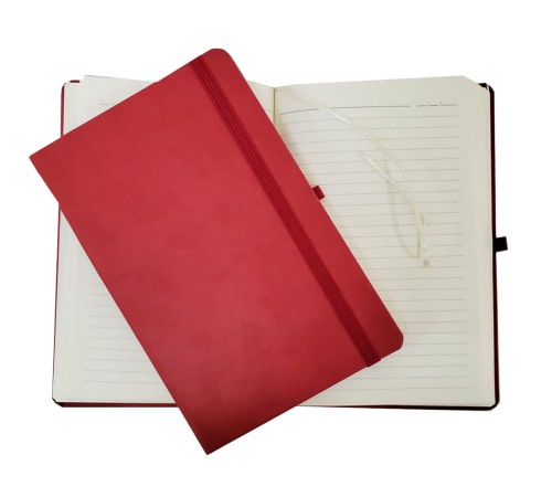 Kırmızı Renk Termo Deri Defter Kırmızı Renk Termo Deri Defter
