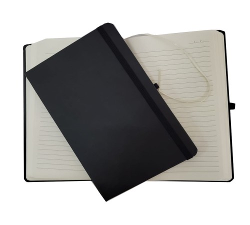 Siyah Renk Termo Deri Çizgili Defter Siyah Renk Termo Deri Çizgili Defter