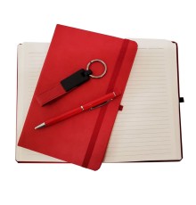 Kırmızı Defter Kalem ve Anahtarlık Seti