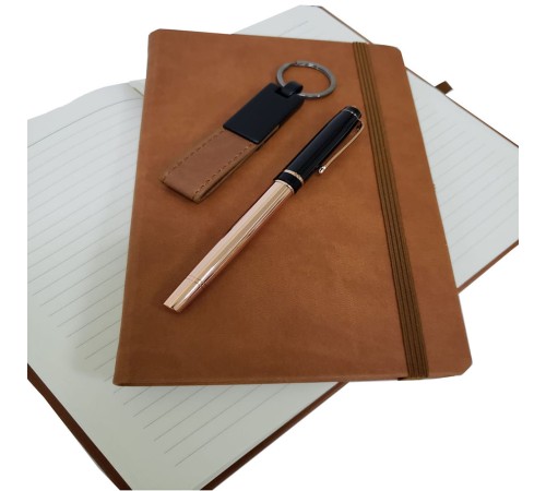 Özel Taba Rengi Vip Kalem Defter Ve Anahtarlık Seti Özel Taba Rengi Vip Kalem Defter Ve Anahtarlık Seti