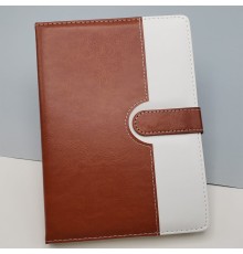 Tarihsiz Ajanda Defter Kahverengi Beyaz Renk