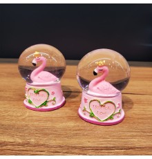 Mini Işıklı Flamingo Kar Küresi