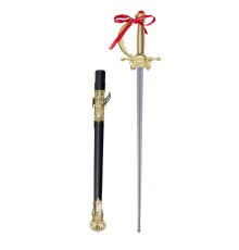 Altın Renk Kabzalı Oyuncak Şövalye Kılıcı – 68 cm