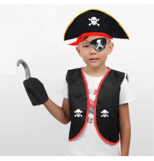 Korsan Kostüm Seti Çocuk Boy 4-6 Yaş