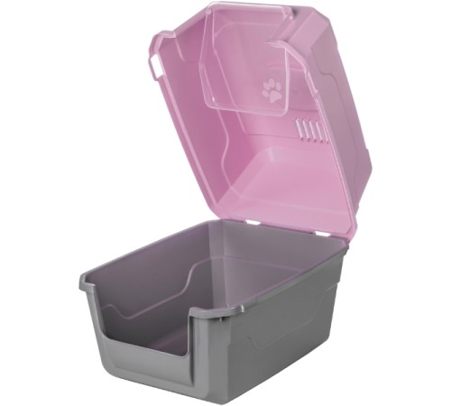 Mikopet Deluxe Pembe Kapalı Kedi Tuvaleti Mikopet Deluxe Pembe Kapalı Kedi Tuvaleti