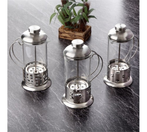 Çelik Kulplu Cam French Press - 350 ml Çelik Kulplu Cam French Press - 350 ml