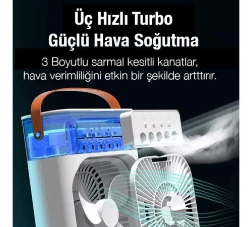 Su Hazneli Şarjlı Masa Vantilatörü Su Hazneli Şarjlı Masa Vantilatörü
