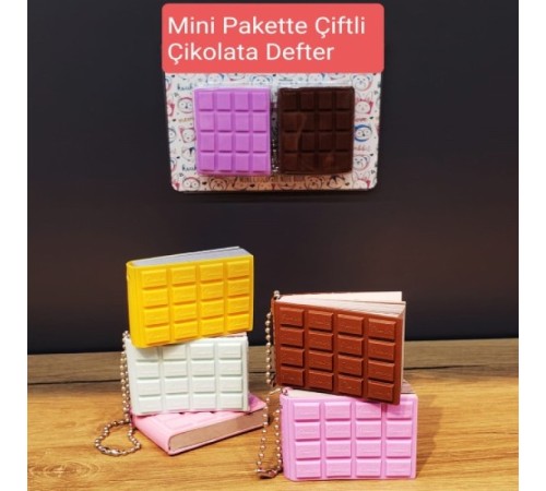 Mini Çiftli Çikolata Not Defteri Mini Çiftli Çikolata Not Defteri