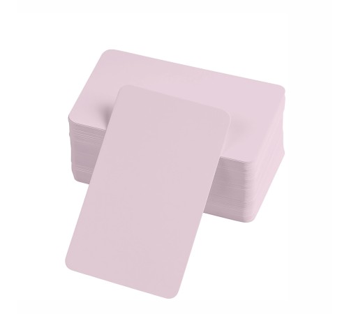 Boş Kelime Kartları 5x8 cm - 50 Adet Oval Kenarlı | Tabu & Not Kartları - Pembe Boş Kelime Kartları 5x8 cm - 50 Adet Oval Kenarlı | Tabu & Not Kartları - Pembe