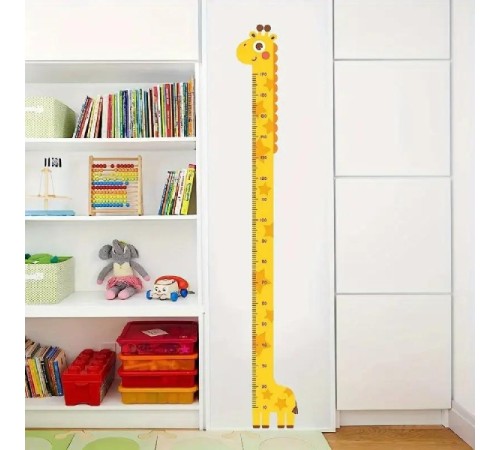 Sevimli Sarı Zürafa Boy Ölçüsü Sticker Sevimli Sarı Zürafa Boy Ölçüsü Sticker