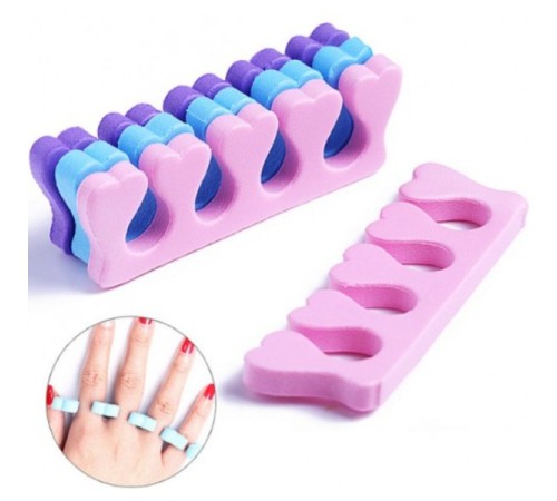 Parmak Ayırıcı Sünger Manikür Pedikür Aparatı 5 ADET Parmak Ayırıcı Sünger Manikür Pedikür Aparatı 5 ADET