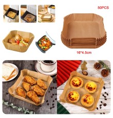 Büyük Boy Air Fryer Fritöz Pişirme Kağıdı 50 Adet