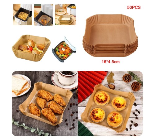 Büyük Boy Air Fryer Fritöz Pişirme Kağıdı 50 Adet Büyük Boy Air Fryer Fritöz Pişirme Kağıdı 50 Adet