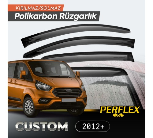 Ford Custom 2012+ Cam Rüzgarlığı V2 Düz Ford Custom 2012+ Cam Rüzgarlığı V2 Düz