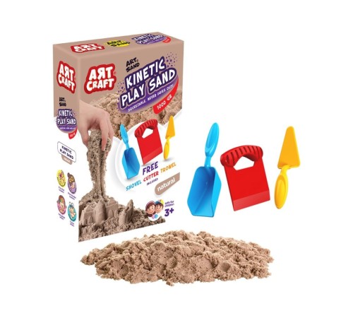03690  Aksesuarlı Naturel Kinetik Oyun Kumu 1000 gr
