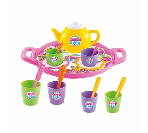 01593 CANDY TEPSİLİ ÇAY SET 01593 CANDY TEPSİLİ ÇAY SET